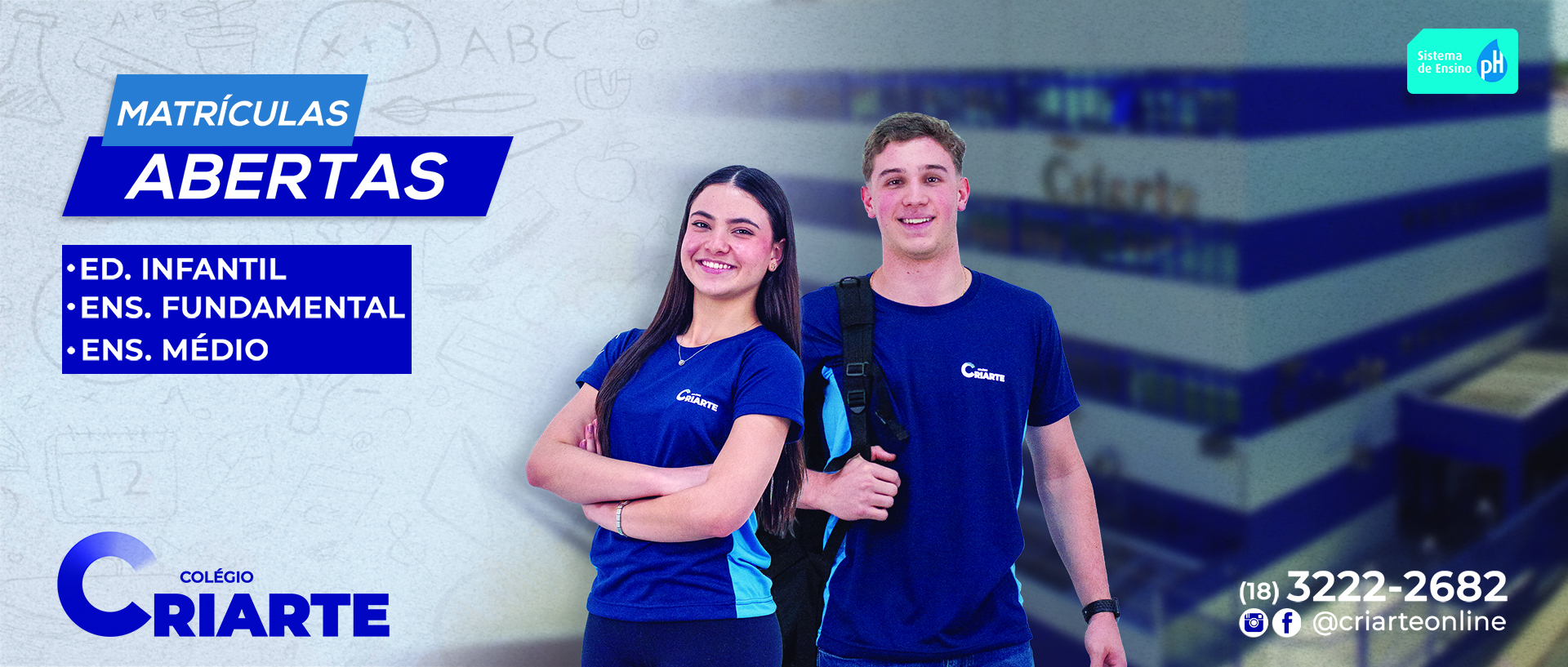 BANNER DE MATRÍCULAS ABERTAS
